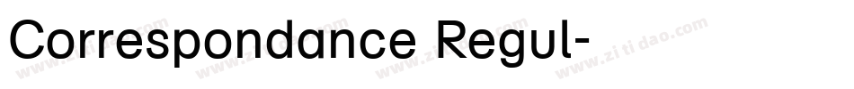 Correspondance Regul字体转换